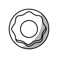 sweet donut isolated icon vector illustration design