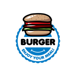 vector logo burger