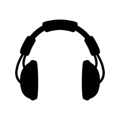 Music headphones device icon vector illustration graphic design