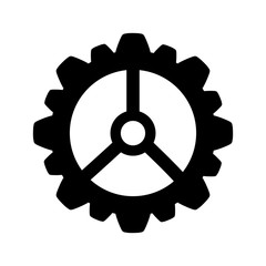 gear cog wheel icon vector illustration graphic design