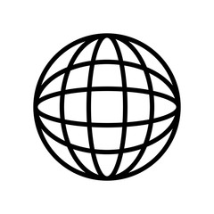 global sphere symbol icon vector illustration graphic design