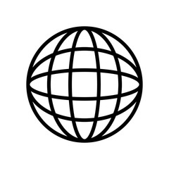 global sphere symbol icon vector illustration graphic design