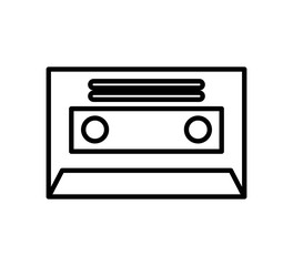 cassette retro isolated icon vector illustration design