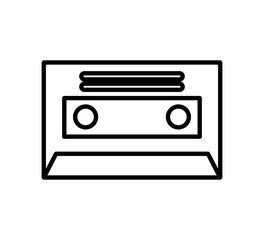 cassette retro isolated icon vector illustration design