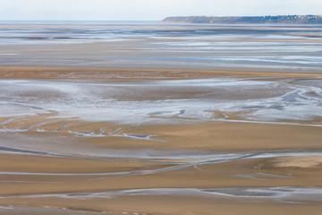 Sea coast at low tide, Saint Michael's, France
