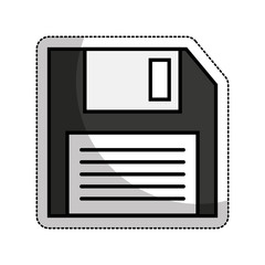floppy disk isolated icon vector illustration design