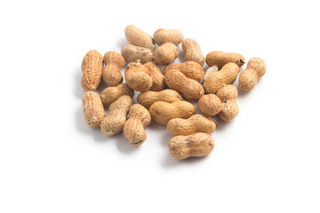 Peanuts pile. Shell Seeds