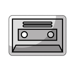 cassette retro isolated icon vector illustration design