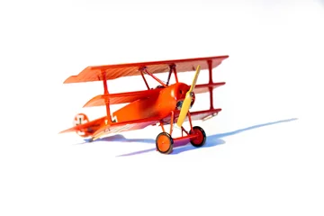 Foto op Canvas Famous Red Baron, Fokker Dr. I airplane plastic model kit © seawhisper