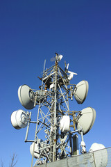 detail of telecomunication tower