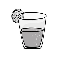 Delicious orange juice icon vector illustration graphic design