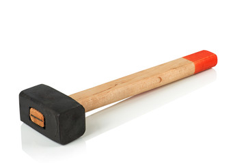sledge hammer with wooden handle