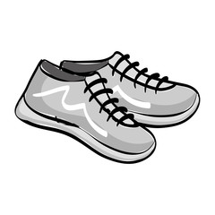 Sport sneakers accesorie icon vector illustration graphic design