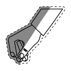 hand holding something icon vector illustration graphic design