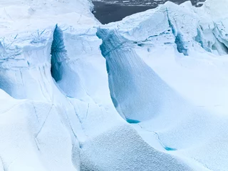 Rolgordijnen Gletsjers gletsjers smelten op de Noordelijke IJszee in Groenland