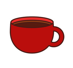 coffee cup drink isolated icon vector illustration design