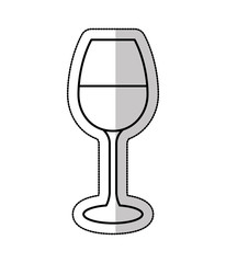 wine cup drink isolated icon vector illustration design