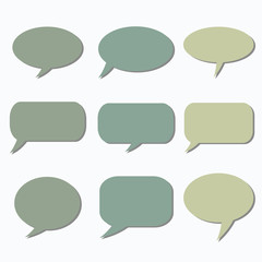 Thought frame. Speech bubble. Dream cloud. Talk balloon. Quote b