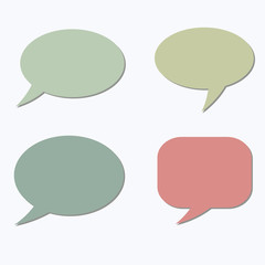 Thought frame. Speech bubble. Dream cloud. Talk balloon. Quote b