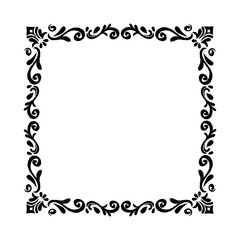 Ornamental border insignia icon vector illustration graphic design