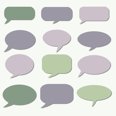 Thought frame. Speech bubble. Dream cloud. Talk balloon. Quote b