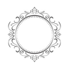 Ornamental border insignia icon vector illustration graphic design