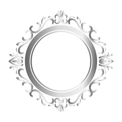 Ornamental border insignia icon vector illustration graphic design