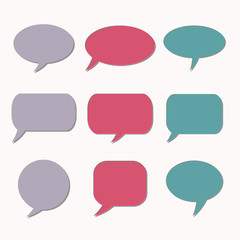 Thought frame. Speech bubble. Dream cloud. Talk balloon. Quote b