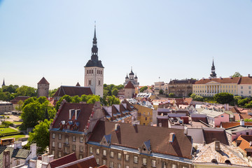 Aerial View of Tallinn