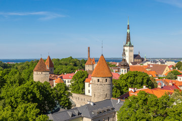 Aerial View of Tallinn