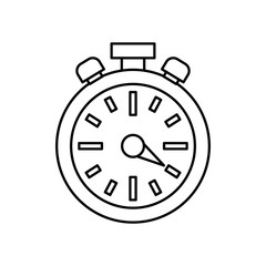 classic timer stopwatch icon vector illustration graphic design