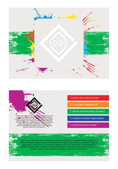 Abstract vector flayer.