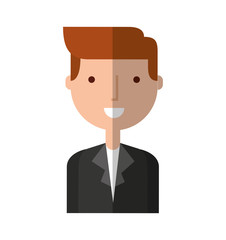 businessman character isolated icon vector illustration design