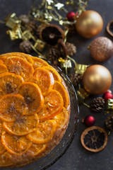Tangerine Christmas Cake - 129716672