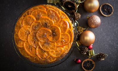 Tangerine Christmas Cake - 129716680