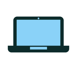 laptop computer isolated icon vector illustration design