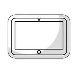 tablet technology line icon vector illustration design