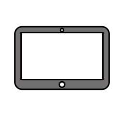 tablet technology line icon vector illustration design