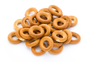 Bagels isolated on a white background.