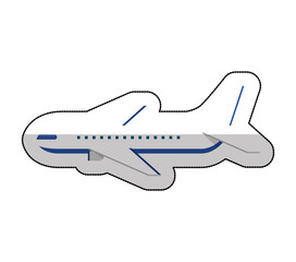 airplane flying isolated icon vector illustration design