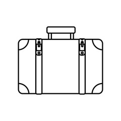 suitcase travel isolated icon vector illustration design