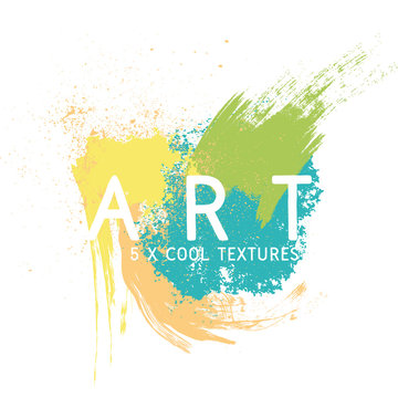 Spruzzi e macchie di colore artistici
