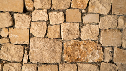 Brown sand stone texture, wall surface of old building