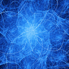 Abstract blue chaotic textured background