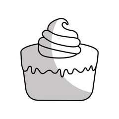 delicious sweet cake icon vector illustration design
