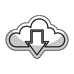 cloud computing isolated icon vector illustration design