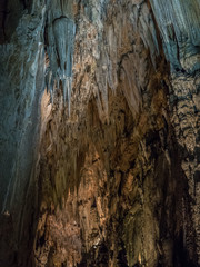 Valporquero's caves with stalactites in (Spain)