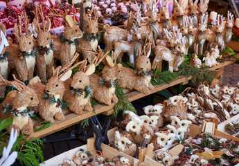 Christmas toys. Nuremberg's Christmas Market, Germany