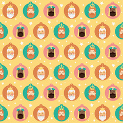 Three Kings Christmas Seamless Pattern Vector Design