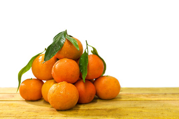 Fototapeta na wymiar Fresh and juicy mandarin